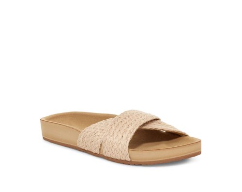 Sanuk She Cruzy Jute Vegan Slide - Sanuk Sandals Womens Khaki - Philippines BWKEQR364